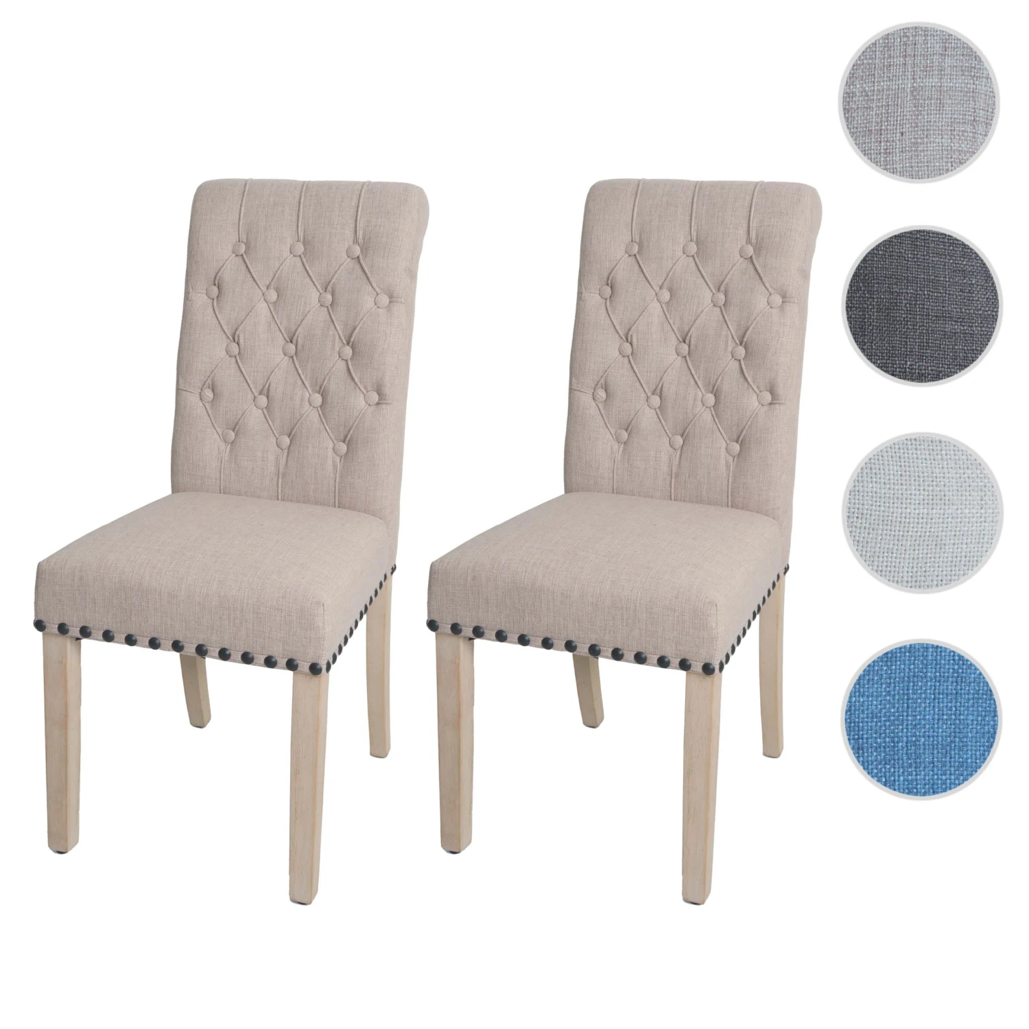 2er-Set Esszimmerstuhl O66, Beige 9 2er-Set Esszimmerstuhl O66, Beige – Bild 9