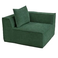 Eckteil/Zubehör Für Sofa O54 Polstersessel Armlehne 63x97x97cm, Grün