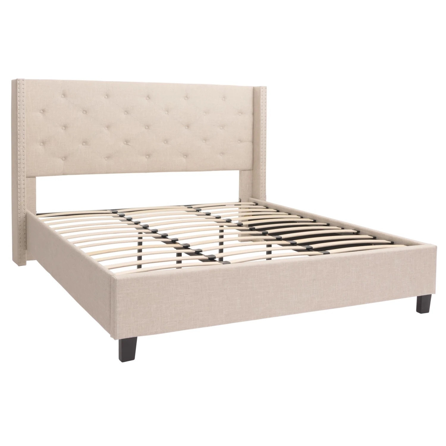 Polsterbett N59, Creme-beige 1 Polsterbett N59, Creme-beige