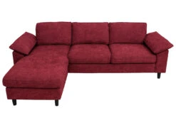 Sofa-Garnitur O71 L-Form Liegefläche Links/rechts 84x229x140cm, Bordeaux -Yamazaki Mobel Geschaft mcw sofa garnitur o71 l form liegeflache links rechts 84x229x140cm bordeaux 4