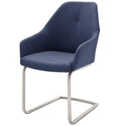 2er Set: Schwingstuhl Mita In Blau (B) 55 X (H) 86 Cm