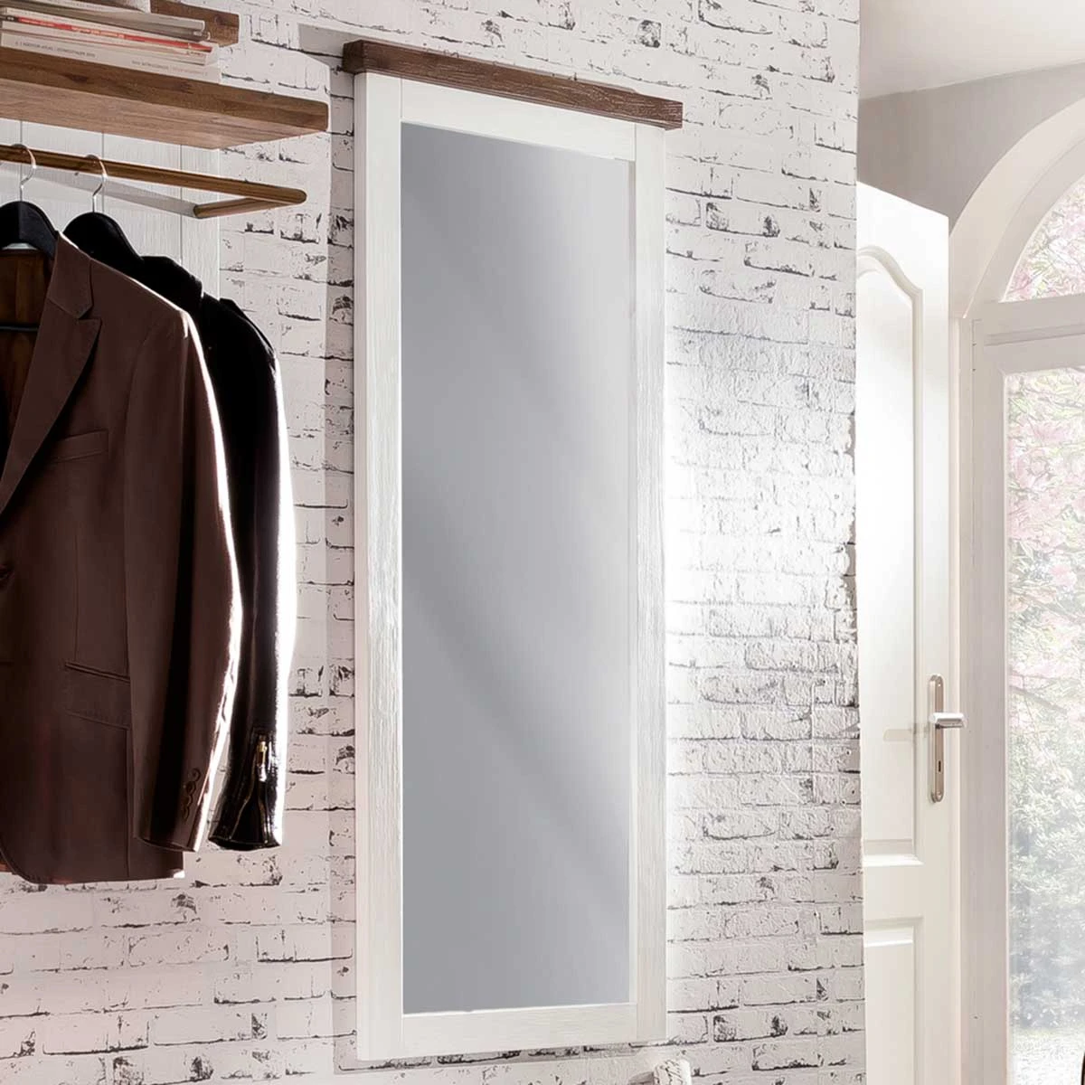 Garderobenspiegel Loft In Weiß (B) 60 X (H) 145 Cm 2 Garderobenspiegel Loft In Weiß (B) 60 X (H) 145 Cm – Bild 2