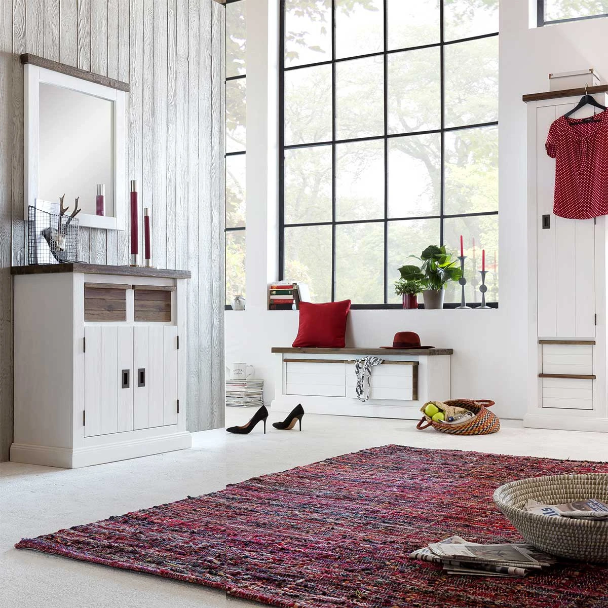 Garderobenspiegel Loft In Weiß (B) 60 X (H) 145 Cm 3 Garderobenspiegel Loft In Weiß (B) 60 X (H) 145 Cm – Bild 3