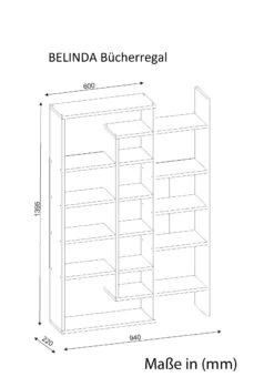 Bücherregal Belinda Weiß Cordoba -Yamazaki Mobel Geschaft moebel17 bucherregal belinda weiss cordoba 4