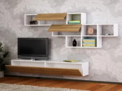 Wohnwand Aristo Weiß Walnuss -Yamazaki Mobel Geschaft moebel17 wohnwand aristo weiss walnuss 2