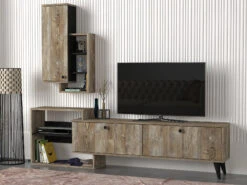 Wohnwand Palemo Eiche Schwarz -Yamazaki Mobel Geschaft moebel17 wohnwand palemo eiche schwarz 2