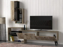 Wohnwand Palemo Eiche Schwarz -Yamazaki Mobel Geschaft moebel17 wohnwand palemo eiche schwarz 3