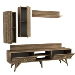 Wohnwand Yakamoz Walnuss -Yamazaki Mobel Geschaft moebel17 wohnwand yakamoz walnuss 6