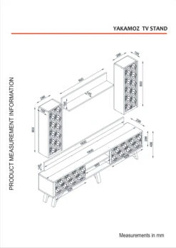 Wohnwand Yakamoz Walnuss -Yamazaki Mobel Geschaft moebel17 wohnwand yakamoz walnuss 8