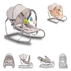 Babywippe Lulu Spielbogen In Grau