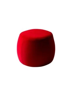 Pouf In Rot - (B)53 X (H)38 X (T)53 Cm