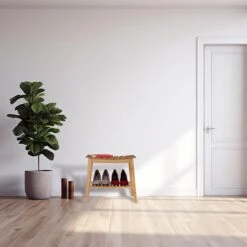 Badhocker In Natur - (B)51,5 X (H)45 X (T)34 Cm -Yamazaki Mobel Geschaft relaxdays badhocker in natur b 51 5 x h 45 x t 34 cm 4