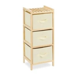 Badregal In Natur/ Beige - (B)28 X (H)65 X (T)25,5 Cm