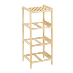 Badregal In Natur/ Beige - (B)28 X (H)65 X (T)25,5 Cm -Yamazaki Mobel Geschaft relaxdays badregal in natur beige b 28 x h 65 x t 25 5 cm 7