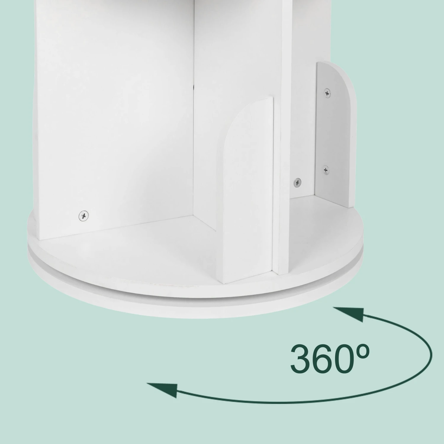 Bücherregal In Weiß - (H)128 Cm X Ø 40 Cm 6 Bücherregal In Weiß - (H)128 Cm X Ø 40 Cm – Bild 6