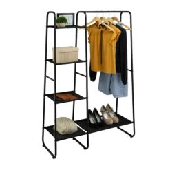 Kleiderständer In Schwarz - (B)100 X (H)151 X (T)41 Cm