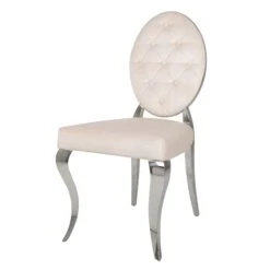Polsterstuhl MODERN BAROCK In Beige - 49 X 92 X 61cm