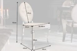 Polsterstuhl MODERN BAROCK In Beige - 49 X 92 X 61cm -Yamazaki Mobel Geschaft riess ambiente de polsterstuhl modern barock in beige 49 x 92 x 61cm 9