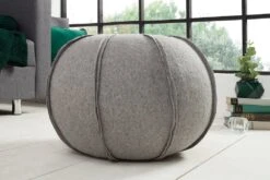 Sitzpouf FILZ In Hellgrau - 50 X 37 X 50cm -Yamazaki Mobel Geschaft riess ambiente de sitzpouf filz in hellgrau 50 x 37 x 50cm 2