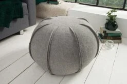 Sitzpouf FILZ In Hellgrau - 50 X 37 X 50cm -Yamazaki Mobel Geschaft riess ambiente de sitzpouf filz in hellgrau 50 x 37 x 50cm 3