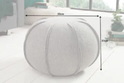 Sitzpouf FILZ In Hellgrau - 50 X 37 X 50cm -Yamazaki Mobel Geschaft riess ambiente de sitzpouf filz in hellgrau 50 x 37 x 50cm 6
