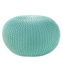 Sitzpouf LEEDS In Mint - 50 X 35 X 50cm