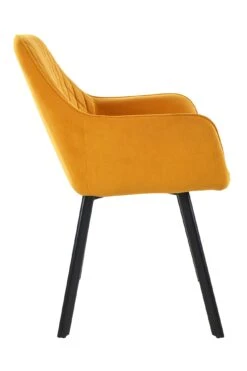 Armlehnstuhl 2er-Set Rautensteppung Samtoptik Und Metallgestell In Gelb 12 Armlehnstuhl 2er-Set Rautensteppung Samtoptik Und Metallgestell In Gelb -Yamazaki Mobel Geschaft salesfever armlehnstuhl 2er set rautensteppung samtoptik und metallgestell in gelb 3