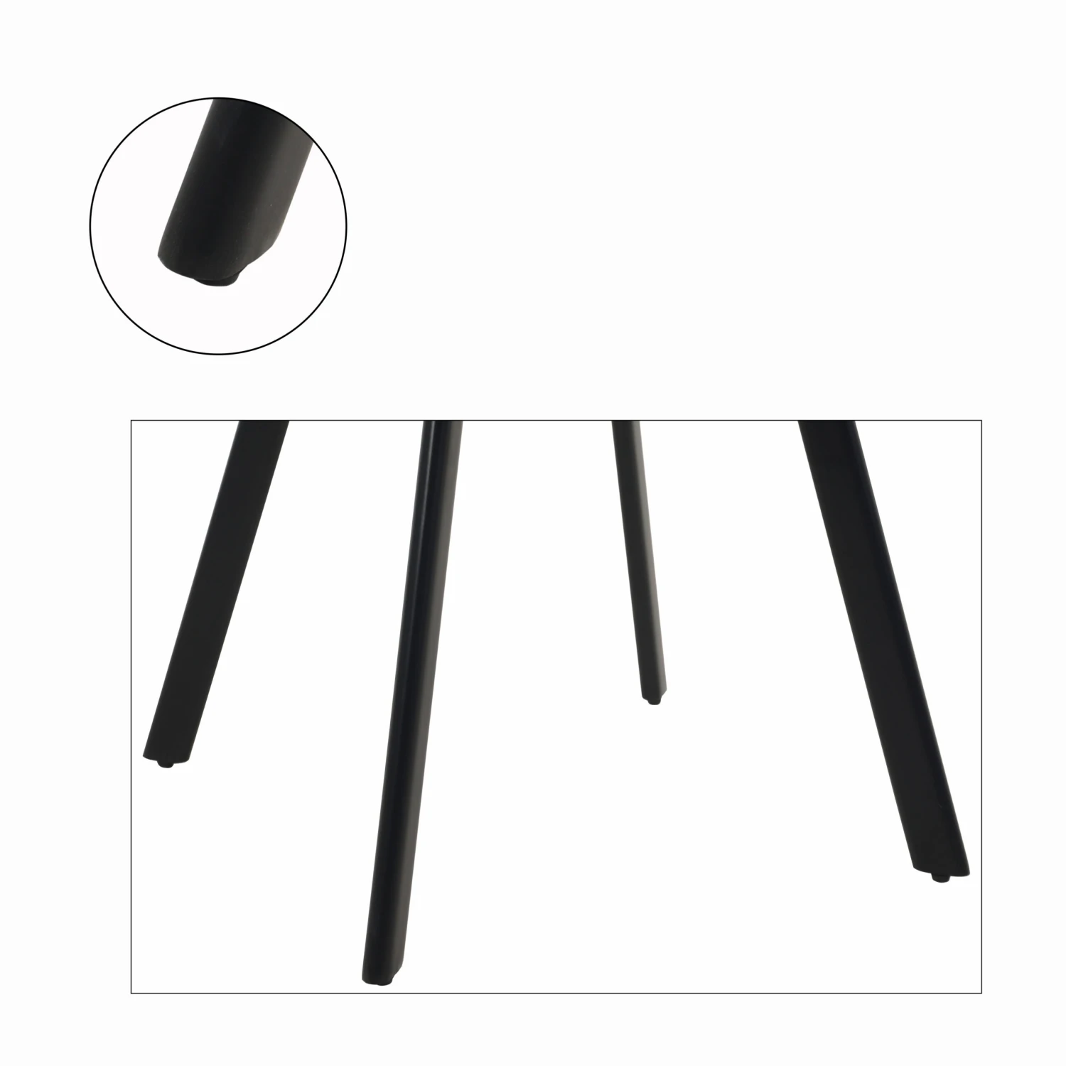 Armlehnstuhl 2er-Set Rautensteppung Samtoptik Und Metallgestell In Gelb 7 Armlehnstuhl 2er-Set Rautensteppung Samtoptik Und Metallgestell In Gelb – Bild 7