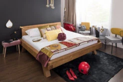 Balkenbett 140x200 Cm Rustikales Design Aus Massivem Fichtenholz In Natur -Yamazaki Mobel Geschaft salesfever balkenbett 140x200 cm rustikales design aus massivem fichtenholz in natur 5