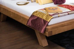 Balkenbett 140x200 Cm Rustikales Design Aus Massivem Fichtenholz In Natur -Yamazaki Mobel Geschaft salesfever balkenbett 140x200 cm rustikales design aus massivem fichtenholz in natur 8