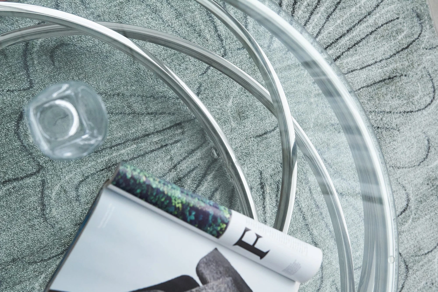 Couchtisch Modern Ø 80 Cm Glasplatte Klar Und Edelstahlgestell In Silber 4 Couchtisch Modern Ø 80 Cm Glasplatte Klar Und Edelstahlgestell In Silber – Bild 4