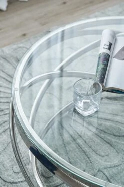 Couchtisch Modern Ø 80 Cm Glasplatte Klar Und Edelstahlgestell In Silber 10 Couchtisch Modern Ø 80 Cm Glasplatte Klar Und Edelstahlgestell In Silber -Yamazaki Mobel Geschaft salesfever couchtisch modern o 80 cm glasplatte klar und edelstahlgestell in silber 4