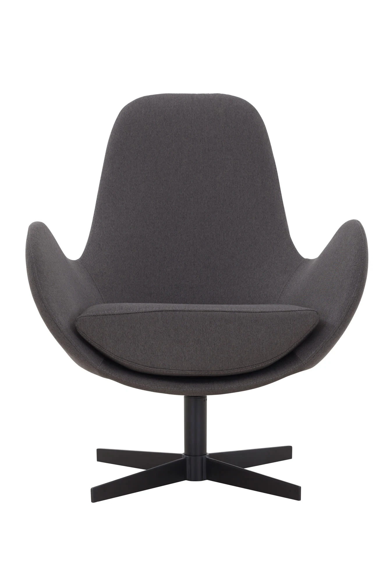 Relaxsessel Drehbar Mit Metallgestell Und Modernem Textilbezug In Dunkelgrau 2 Relaxsessel Drehbar Mit Metallgestell Und Modernem Textilbezug In Dunkelgrau – Bild 2