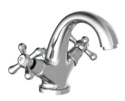 Waschtischarmatur ELK In Chrom Mit Ablaufgarnitur - (L) 16 X (B) 18 X (H) 15 Cm