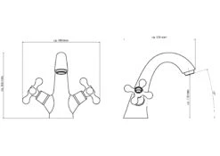 Waschtischarmatur ELK In Chrom Mit Ablaufgarnitur - (L) 16 X (B) 18 X (H) 15 Cm 7 Waschtischarmatur ELK In Chrom Mit Ablaufgarnitur - (L) 16 X (B) 18 X (H) 15 Cm -Yamazaki Mobel Geschaft schutte waschtischarmatur elk in chrom mit ablaufgarnitur l 16 x b 18 x h 15 cm 3