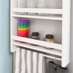 Hängeregal In Weiß - (B)44.5 X (H)73.5 X (T)20cm -Yamazaki Mobel Geschaft sobuy hangeregal in weiss b 44 5 x h 73 5 x t 20cm 2