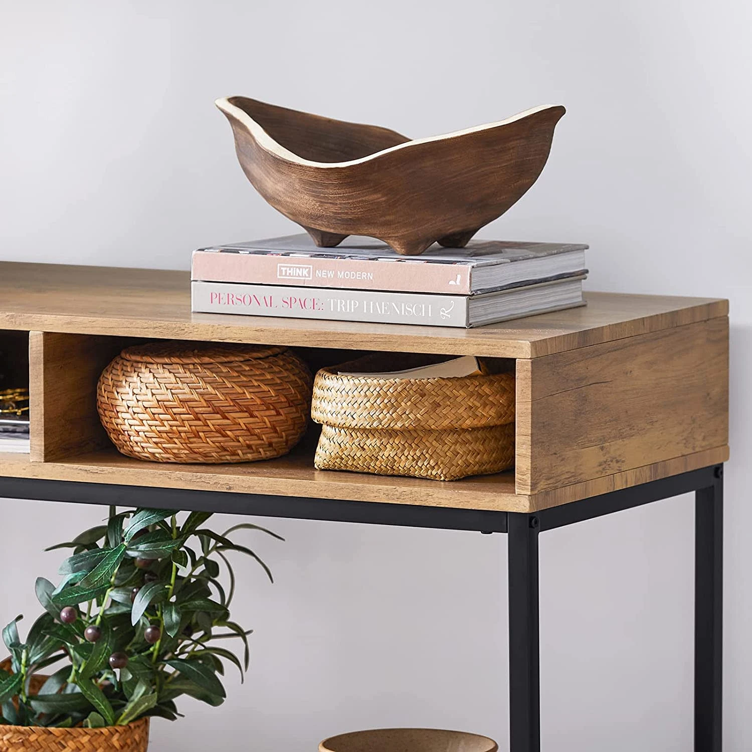 Konsolentisch In Braun/ Schwarz - (B)110 X (H)80 X (T)40cm 5 Konsolentisch In Braun/ Schwarz - (B)110 X (H)80 X (T)40cm – Bild 5