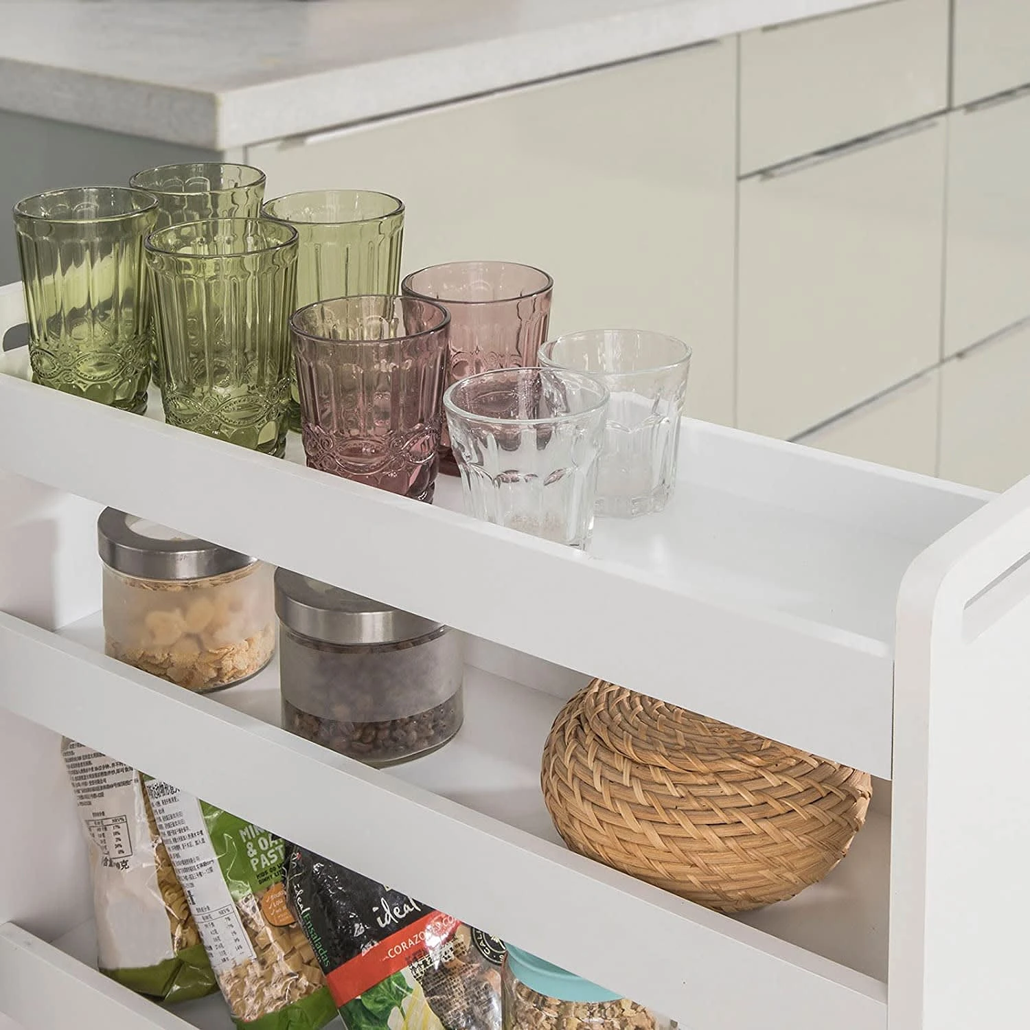 Nischenregal In Weiß - (B)18 X (H)82 X (T)60cm 6 Nischenregal In Weiß - (B)18 X (H)82 X (T)60cm – Bild 6