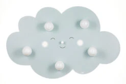 Deckenleuchte Wolkengesicht, Grau, 5-flg.